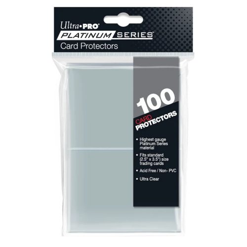 Ultra Pro Platinum Series kártyavédő standard méretű 100 db - Átlátszó