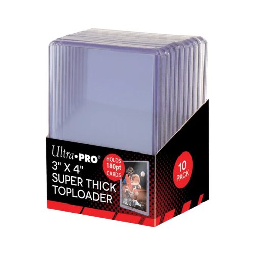 Ultra Pro Super Thick toploader kártyatartó tok 180PT 10 db - Átlátszó