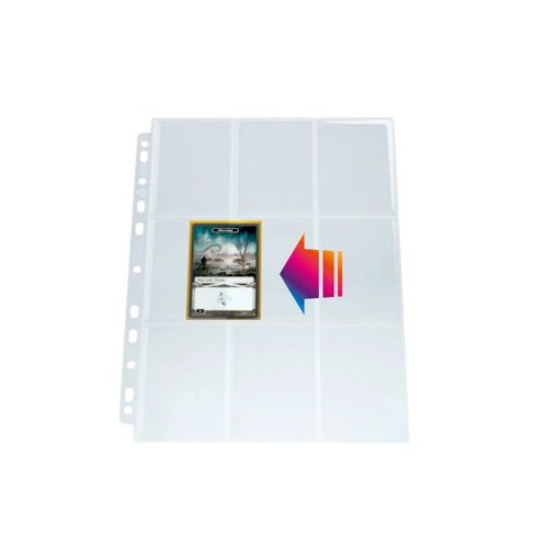 Gamegenic Ultrasonic 9-Pocket Pages Sideloading lefűzhető kártyaalbum lap 10 db